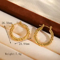 Cultural Gold Hoop Earrings
